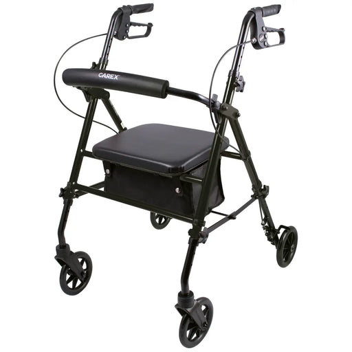 Drive Medical Carex Step 'N Rest Aluminum Rollator, Black — FGA62200 0000