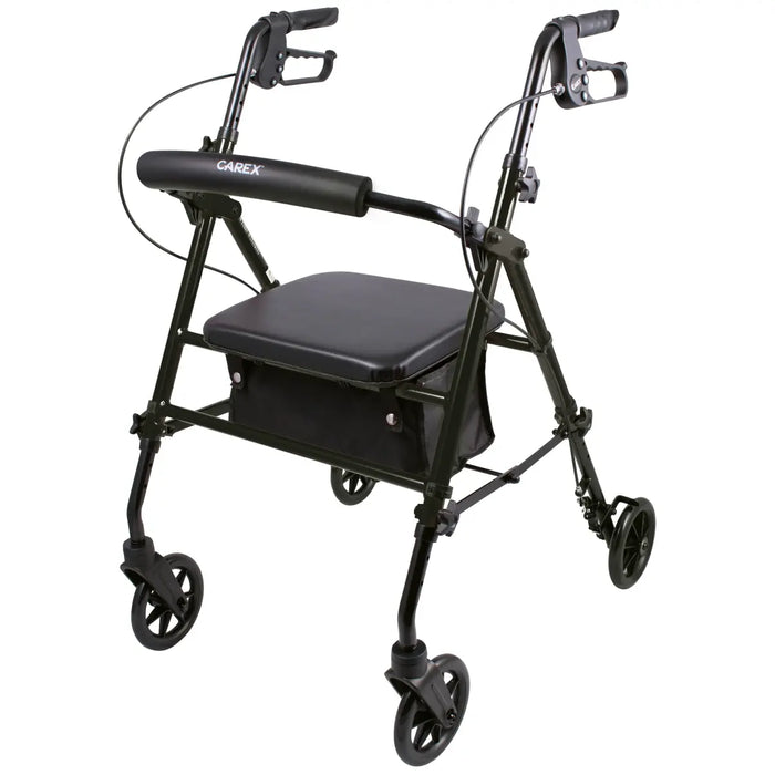 Drive Medical Carex Step 'N Rest Aluminum Rollator, Black — FGA62200 0000