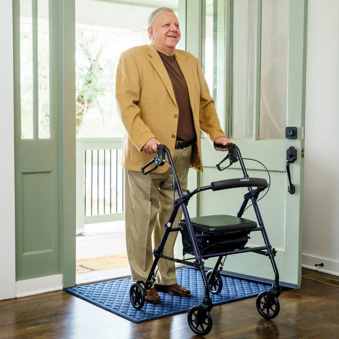 Drive Medical Carex Step 'N Rest Aluminum Rollator, Black — FGA62200 0000