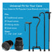 Drive Medical Carex Black Cane Tips - 3/4" — FGA71800 0000