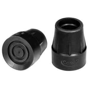 Drive Medical Carex Black Rubber Cane Tips - 1" — FGA72000 0000