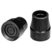 Drive Medical Carex Black Rubber Cane Tips - 1" — FGA72000 0000
