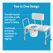 Drive Medical Carex Deluxe Padded Transfer Bench with Opening & Bucket — FGB15211 0000