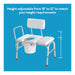 Drive Medical Carex Deluxe Padded Transfer Bench with Opening & Bucket — FGB15211 0000