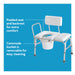 Drive Medical Carex Deluxe Padded Transfer Bench with Opening & Bucket — FGB15211 0000
