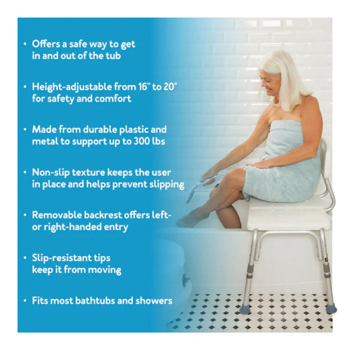 Drive Medical Carex Shower Transfer Bench — FGB15300 0000