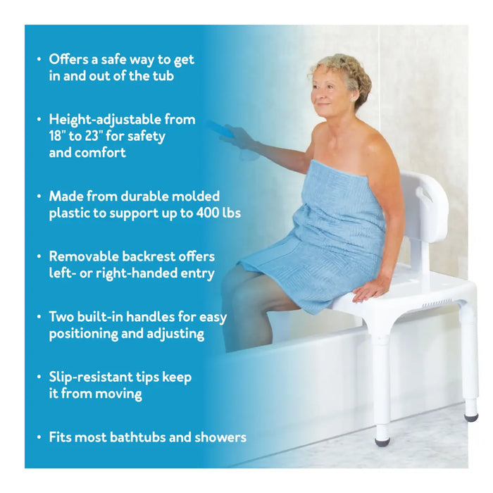 Drive Medical Carex Universal Transfer Bench, Each — FGB170C0 0000