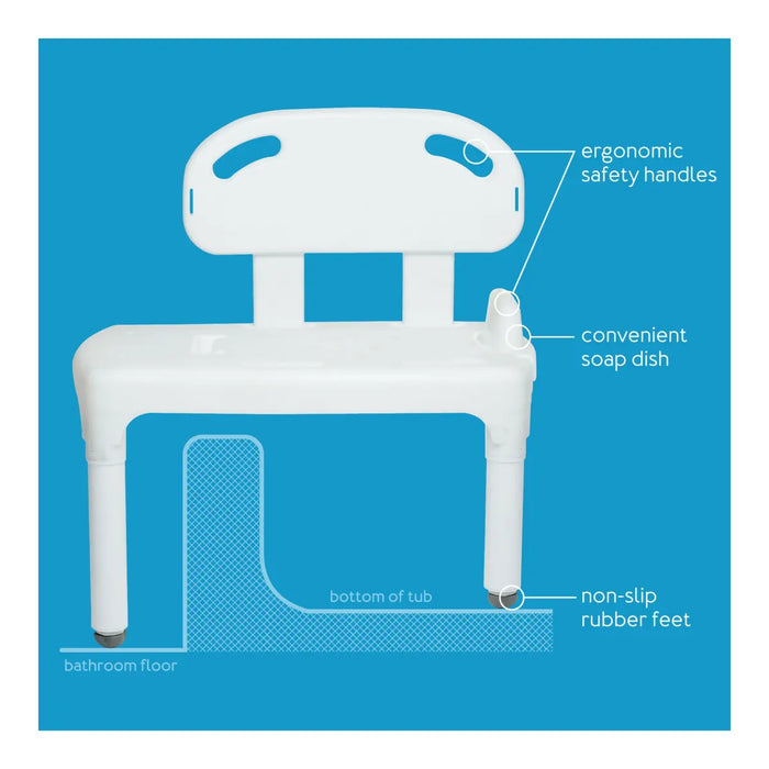 Drive Medical Carex Universal Transfer Bench, Each — FGB170C0 0000