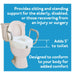 Drive Medical Carex E-Z Lock Raised Toilet Seat W/ Adjustable Armrests — FGB30300 0000