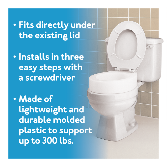 Drive Medical Carex Toilet Seat Elevator - Elongated — FGB30600 0000