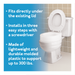 Drive Medical Carex Toilet Seat Elevator - Elongated — FGB30600 0000