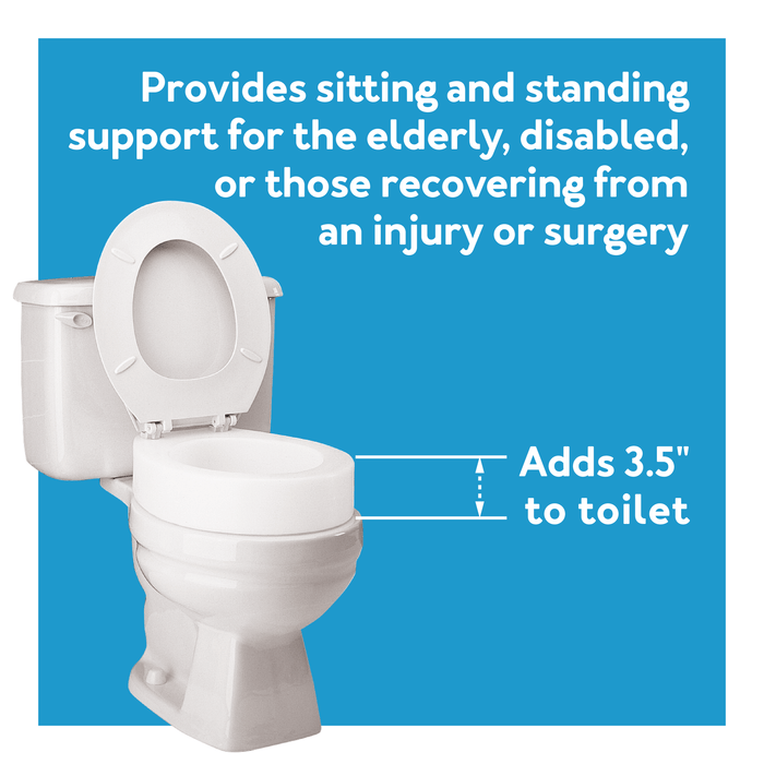 Drive Medical Carex Toilet Seat Elevator - Elongated — FGB30600 0000