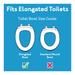 Drive Medical Carex Toilet Seat Elevator - Elongated — FGB30600 0000