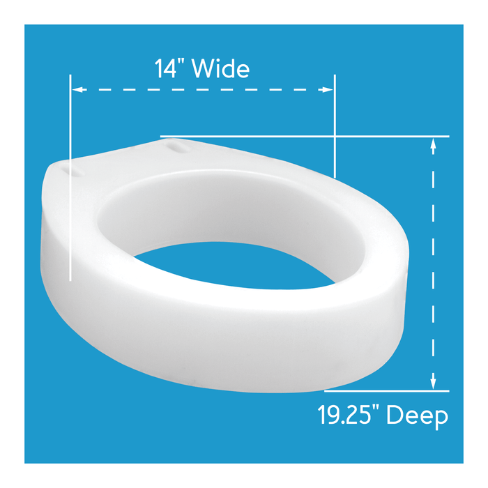 Drive Medical Carex Toilet Seat Elevator - Elongated — FGB30600 0000