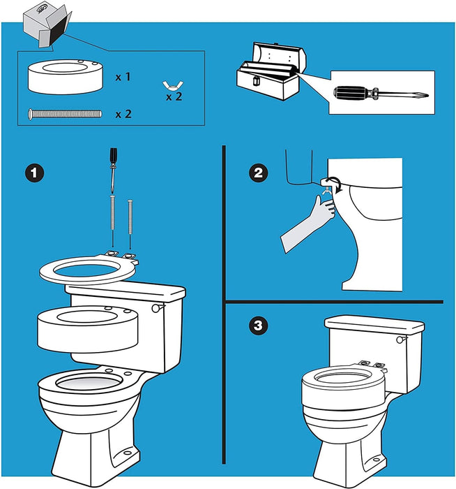 Drive Medical Carex Toilet Seat Elevator - Standard — FGB30700 0000