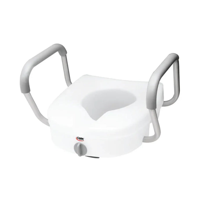 Drive Medical Carex E-Z Lock Raised Toilet Seat w/ Armrests — FGB311C0 0000