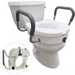 Drive Medical Carex E-Z Lock Raised Toilet Seat w/ Armrests — FGB311C0 0000