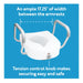 Drive Medical Carex E-Z Lock Raised Toilet Seat w/ Armrests — FGB311C0 0000