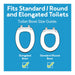 Drive Medical Carex E-Z Lock Raised Toilet Seat w/ Armrests — FGB311C0 0000