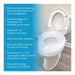 Drive Medical Carex Safe Lock Raised Toilet Seat — FGB31300 0000