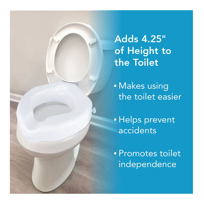 Drive Medical Carex Safe Lock Raised Toilet Seat — FGB31300 0000