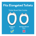 Drive Medical Carex Toilet Seat Elevator with Handles - Elongated — FGB31600 0000
