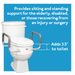 Drive Medical Carex Toilet Seat Elevator with Handles - Elongated — FGB31600 0000