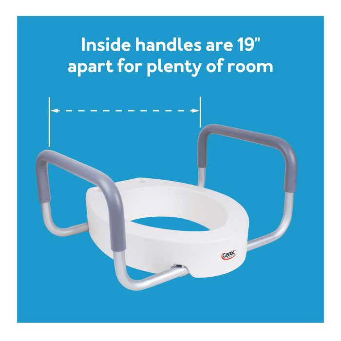 Drive Medical Carex Toilet Seat Elevator with Handles - Elongated — FGB31600 0000