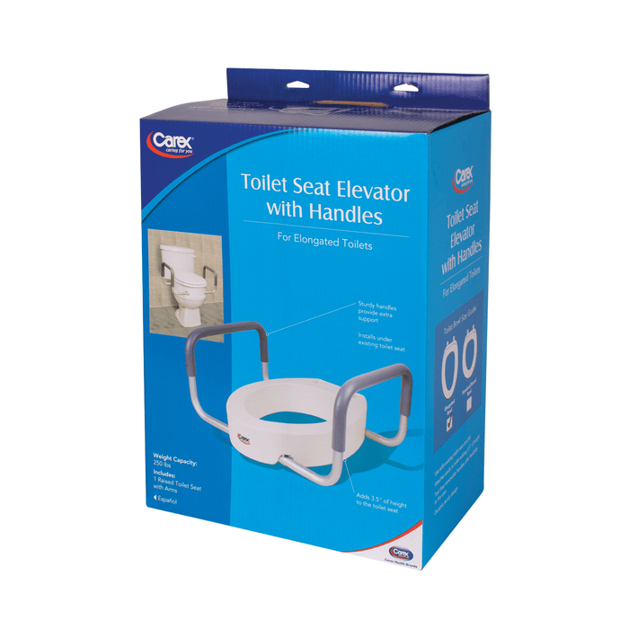 Drive Medical Carex Toilet Seat Elevator with Handles - Elongated — FGB31600 0000