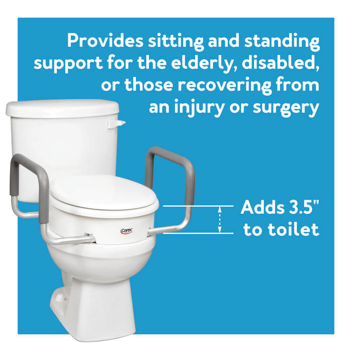 Drive Medical Carex Toilet Seat Elevator with Handles - Standard — FGB31700 0000