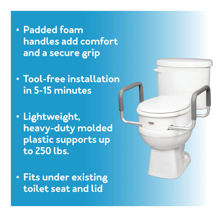 Drive Medical Carex Toilet Seat Elevator with Handles - Standard — FGB31700 0000