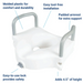 Drive Medical Carex Classics Raised Toilet Seat with Armrests — FGB31877 0000