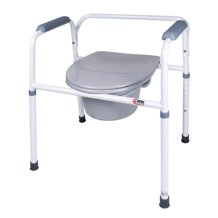 Drive Medical Carex Bedside Steel Commode — Case Of 2 — FGB35711 0000