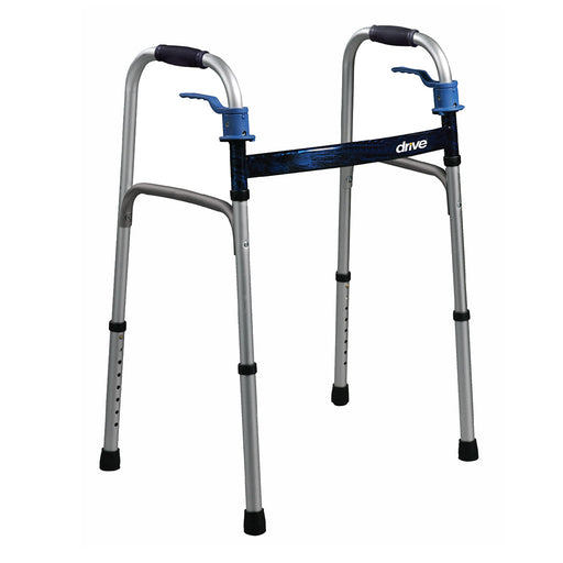 Drive Medical Deluxe Trigger Release Folding Walker, Case of 4 - Junior - Case of 4