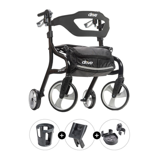 Drive Medical Nitro Sprint Rollator with Accessories