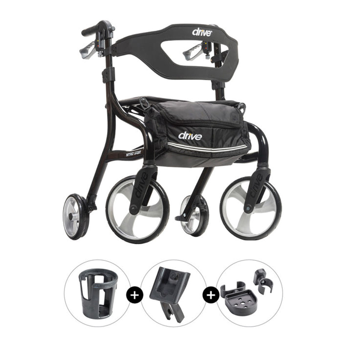 Drive Medical Nitro Sprint Rollator with Accessories