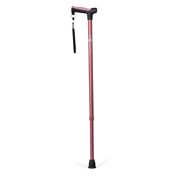 Drive Medical Hugo Ergonomic Derby Handle Cane - Rose