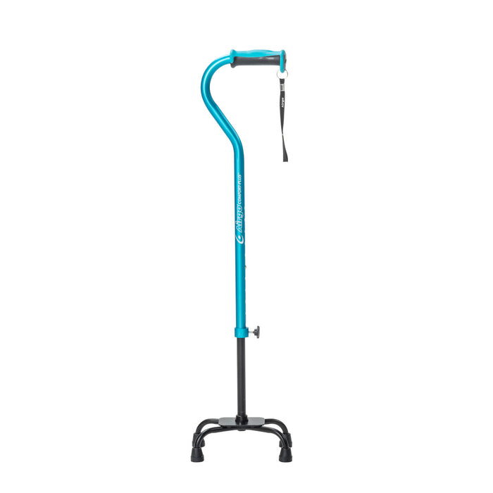 Drive Medical Airgo Comfort-Plus Quad Cane, Small Base