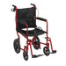 Drive Medical Lightweight Expedition Aluminum Transport Chair - Red