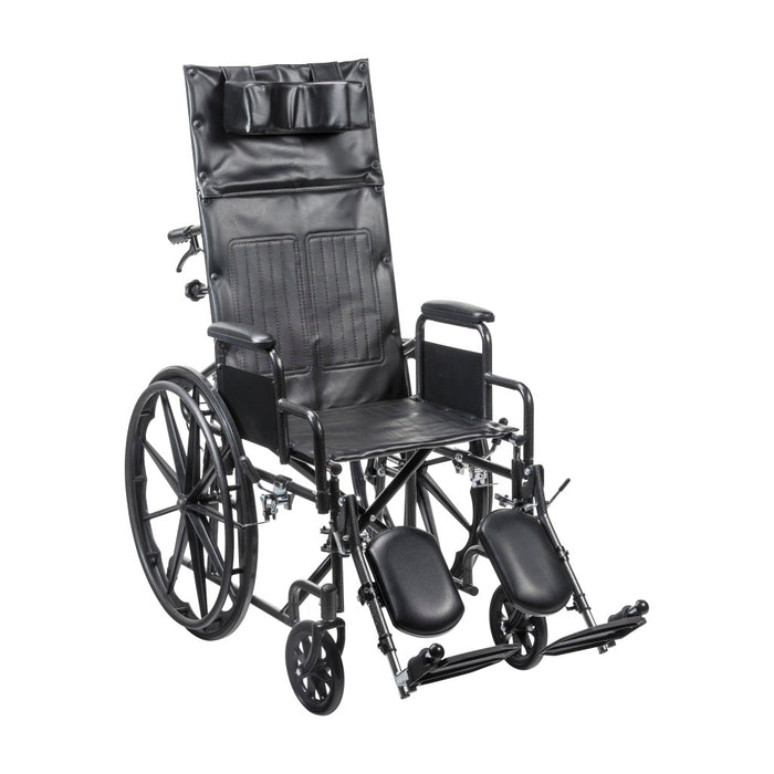 Drive Medical Silver Sport Reclining Wheelchair, Vinyl