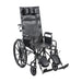 Drive Medical Silver Sport Reclining Wheelchair, Vinyl