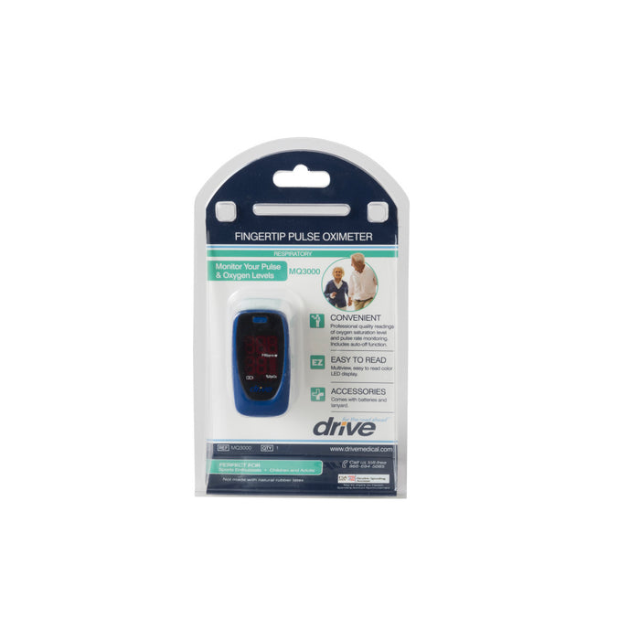 Drive Medical Fingertip Pulse Oximeter — Case Of 10 — MQ3000