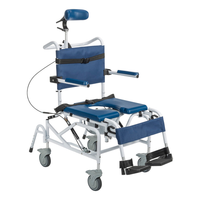 Drive Medical Tilting Aluminum Rehab Shower Chair Commode — NRS18010