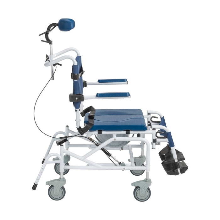 Drive Medical Tilting Aluminum Rehab Shower Chair Commode — NRS18010