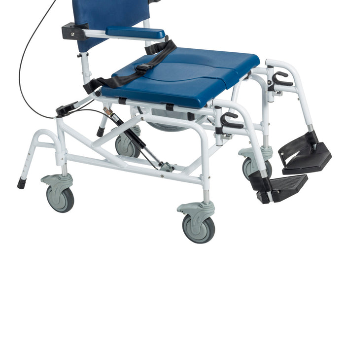 Drive Medical Tilting Aluminum Rehab Shower Chair Commode — NRS18010