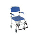 Drive Medical Aluminum Rehab Shower Commode Chair with Four Rear-locking Casters — NRS185007