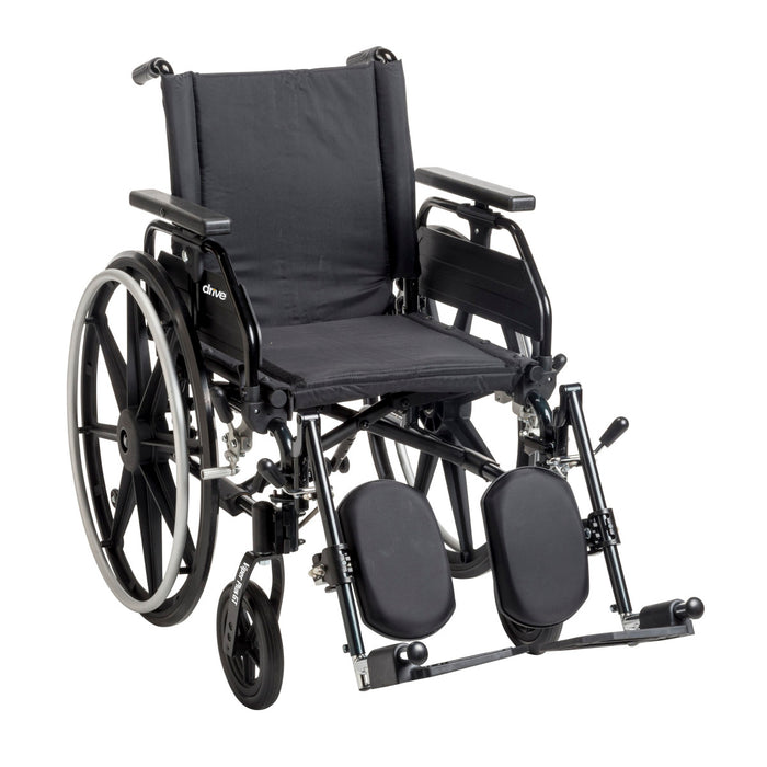 Drive Medical Viper Plus GT Wheelchair with Universal Armrests — PLA416FBUARAD-ELR