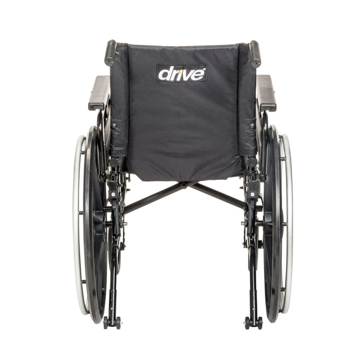 Drive Medical Viper Plus GT Wheelchair with Universal Armrests — PLA416FBUARAD-ELR