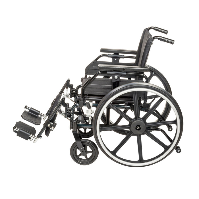 Drive Medical Viper Plus GT Wheelchair with Universal Armrests — PLA416FBUARAD-ELR