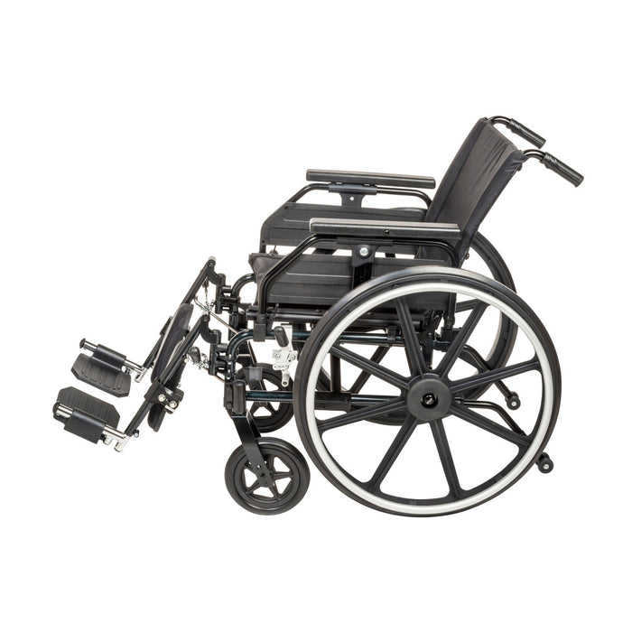 Drive Medical Viper Plus GT Wheelchair with Universal Armrests — PLA416FBUARAD-ELR